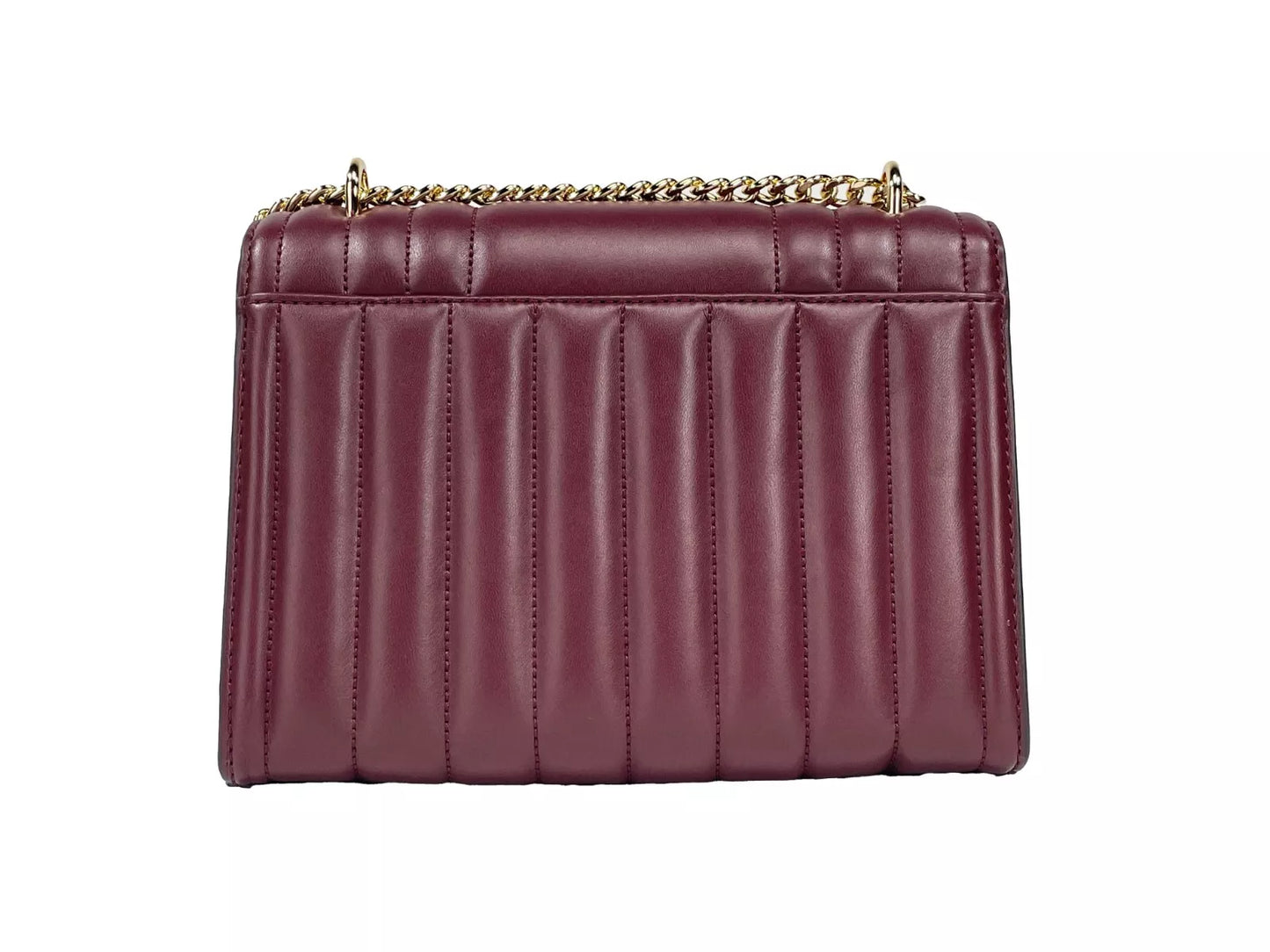 Sac bandoulière à rabat et chaîne Michael Kors Whitney de taille moyenne, sang de bœuf