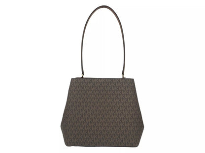 Sac seau à bandoulière Pratt de taille moyenne Michael Kors, marron