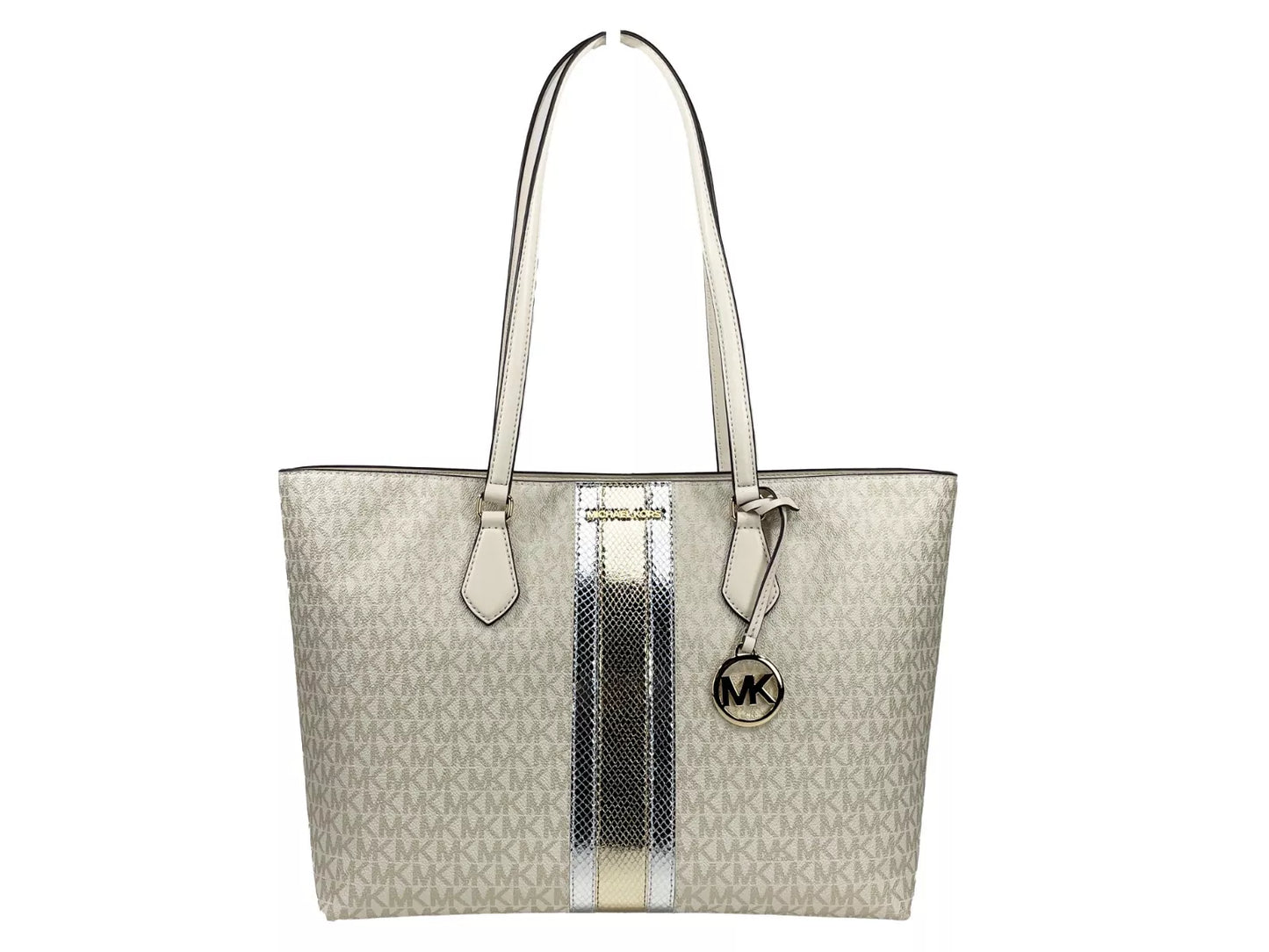 Grand sac fourre-tout Michael Kors Sheila, couleur or pâle