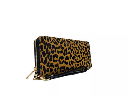 Portefeuille continental Michael Kors Jet Set à imprimé animalier