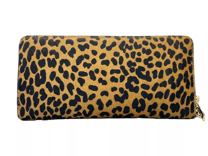 Portefeuille continental Michael Kors Jet Set à imprimé animalier