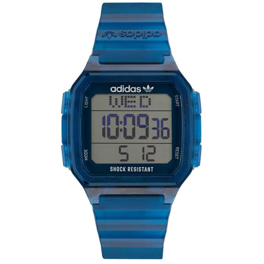 Adidas Uhr aus blauem Harz