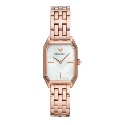 Armani – Edelstahluhr in Roségold