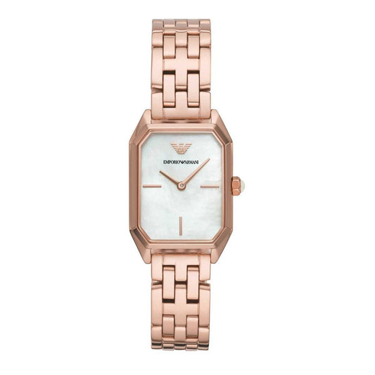 Armani – Edelstahluhr in Roségold