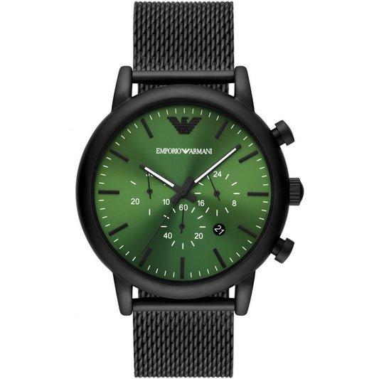 Armani Schwarze Metalluhr