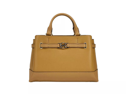 Michael Kors Reed Kleine Umhängetasche aus Leder mit Gürtel Braun