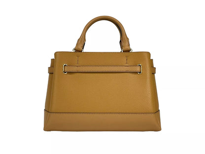 Michael Kors Reed Kleine Umhängetasche aus Leder mit Gürtel Braun