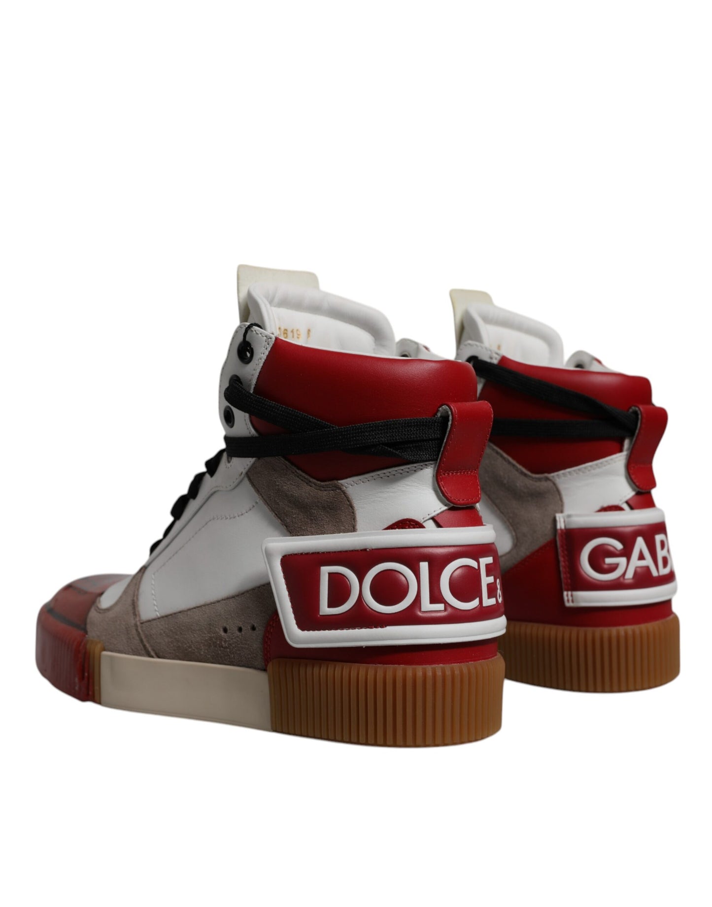 Baskets montantes en cuir multicolore Dolce &amp; Gabbana
