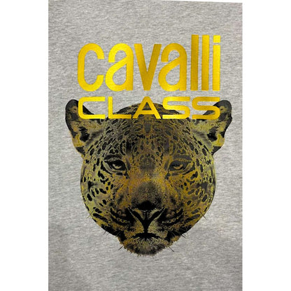 Pull Cavalli Class gris en polyester pour homme