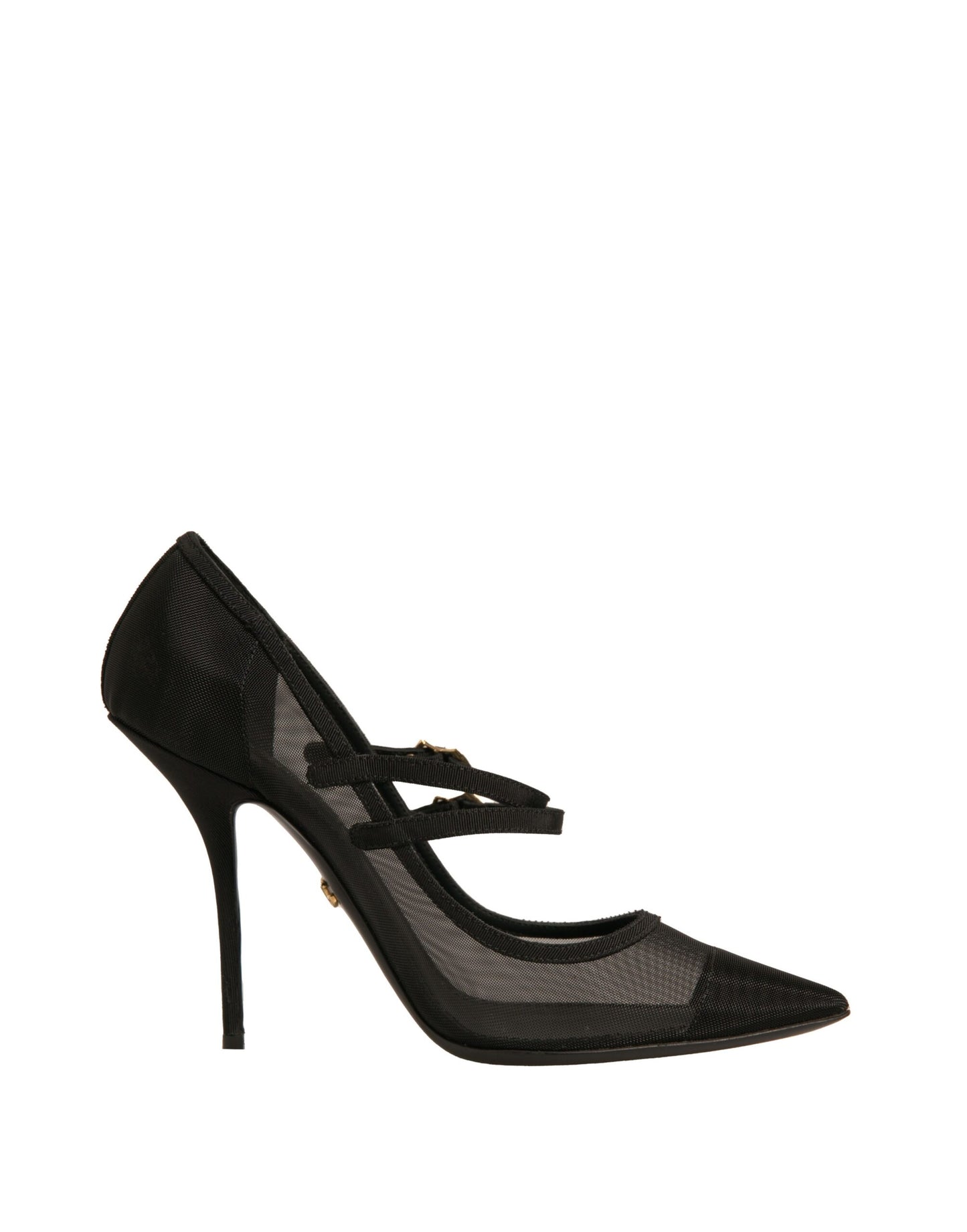 Escarpins à talons hauts Mary Jane en maille noire Dolce &amp; Gabbana