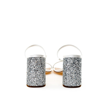 Sandale en soie blanche Miu Miu