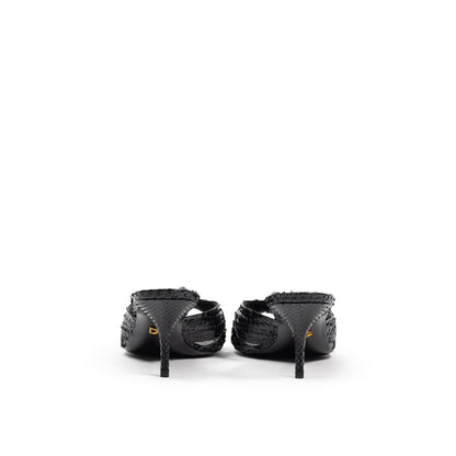 Dolce & Gabbana Black Snake Skin  Sandal
