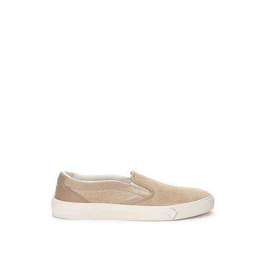 Beigefarbener Dior-Ledersneaker