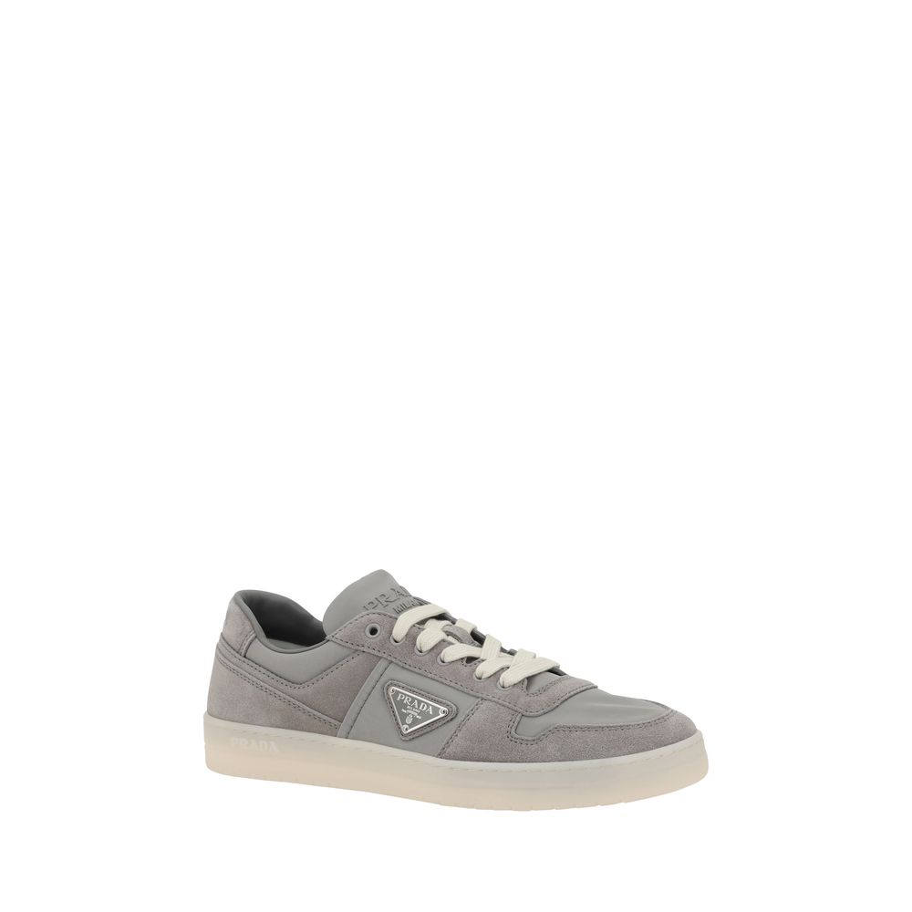 Baskets en cuir suédé Prada