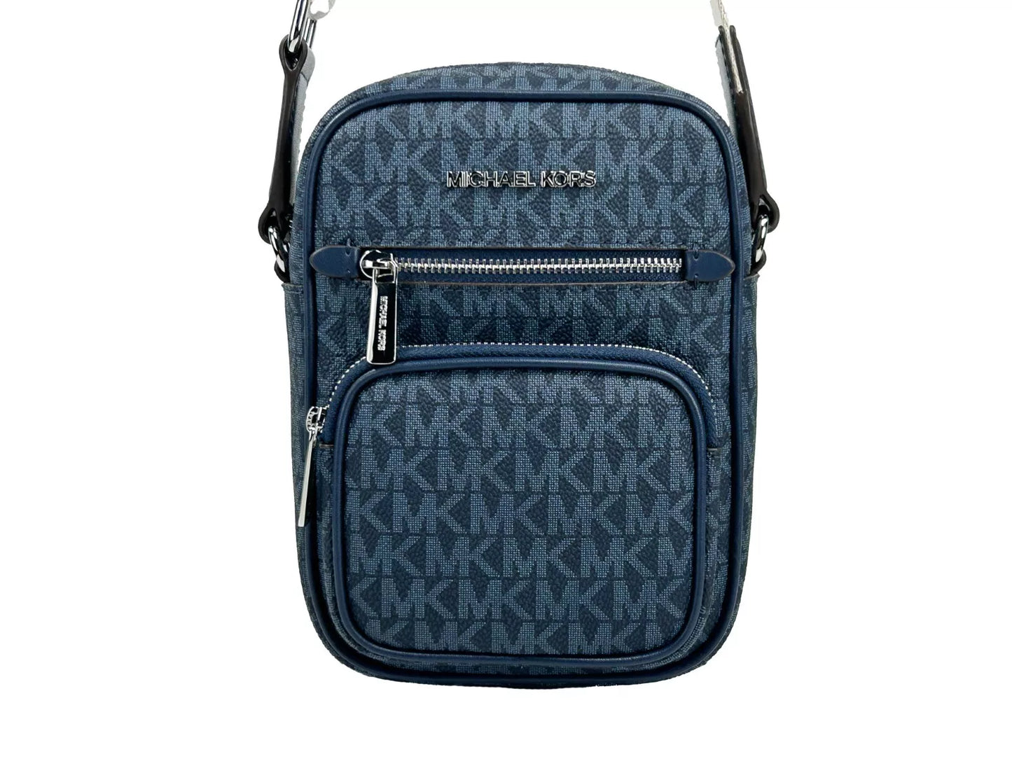 Sac bandoulière Michael Kors North South Medium bleu marine