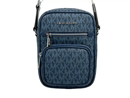 Sac bandoulière Michael Kors North South Medium bleu marine