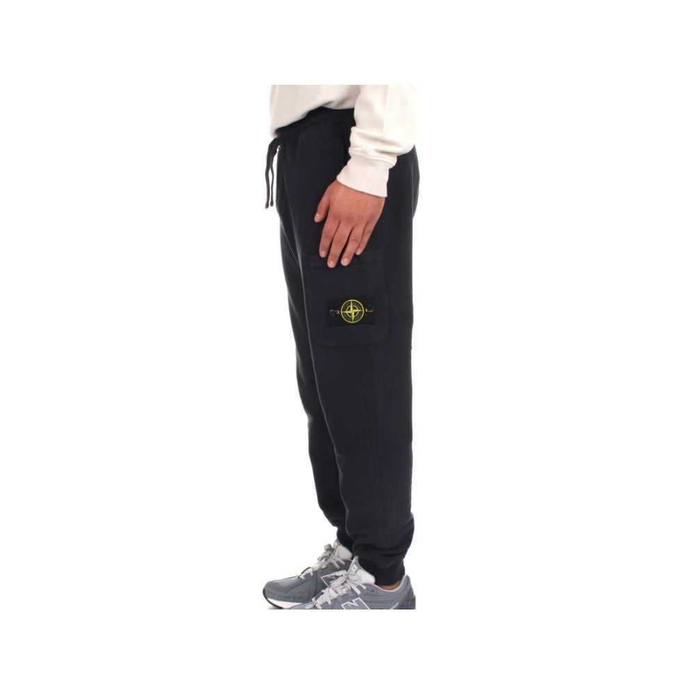 Stone Island Herren-Trainingshose aus blauer Baumwolle
