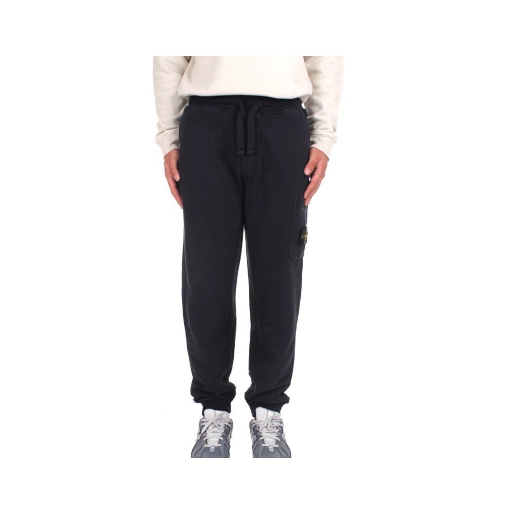 Stone Island Herren-Trainingshose aus blauer Baumwolle