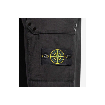Stone Island – Schwarze Trainingshose aus Baumwolle für Herren