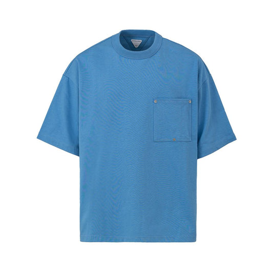Bottega Veneta Blaues Baumwoll-T-Shirt