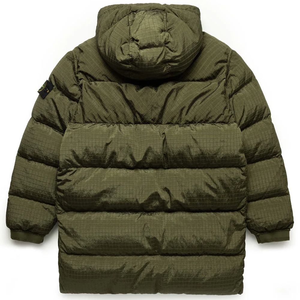 Veste en nylon verte Stone Island