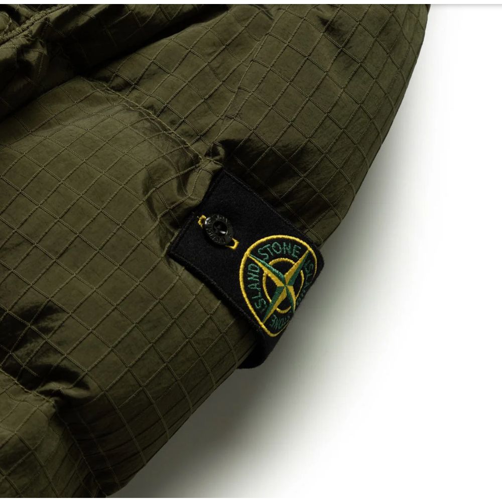 Veste en nylon verte Stone Island