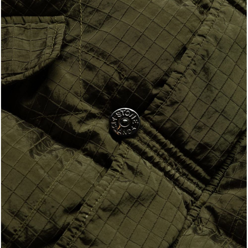 Veste en nylon verte Stone Island