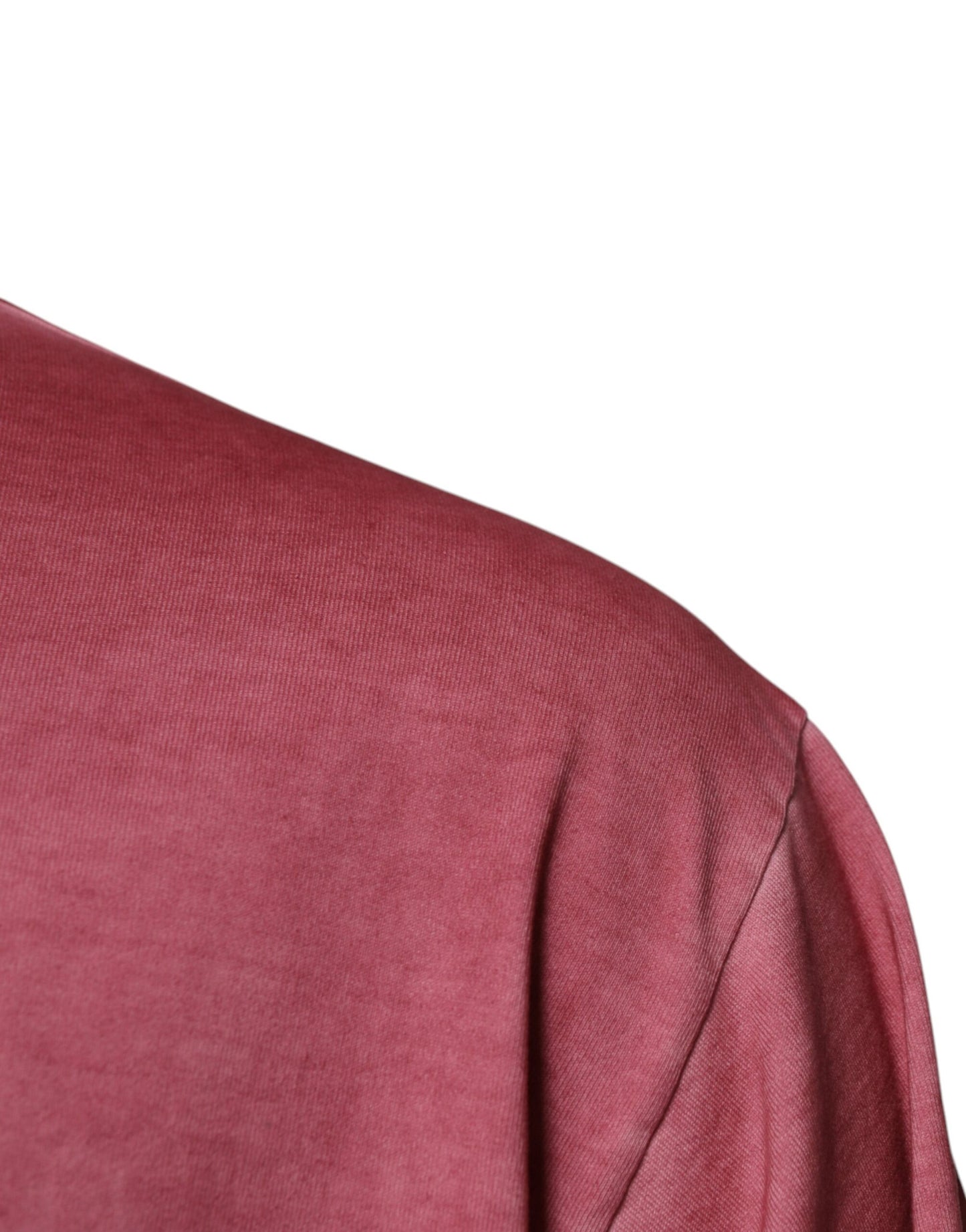 T-shirt ras du cou en coton rose avec logo Dolce &amp; Gabbana