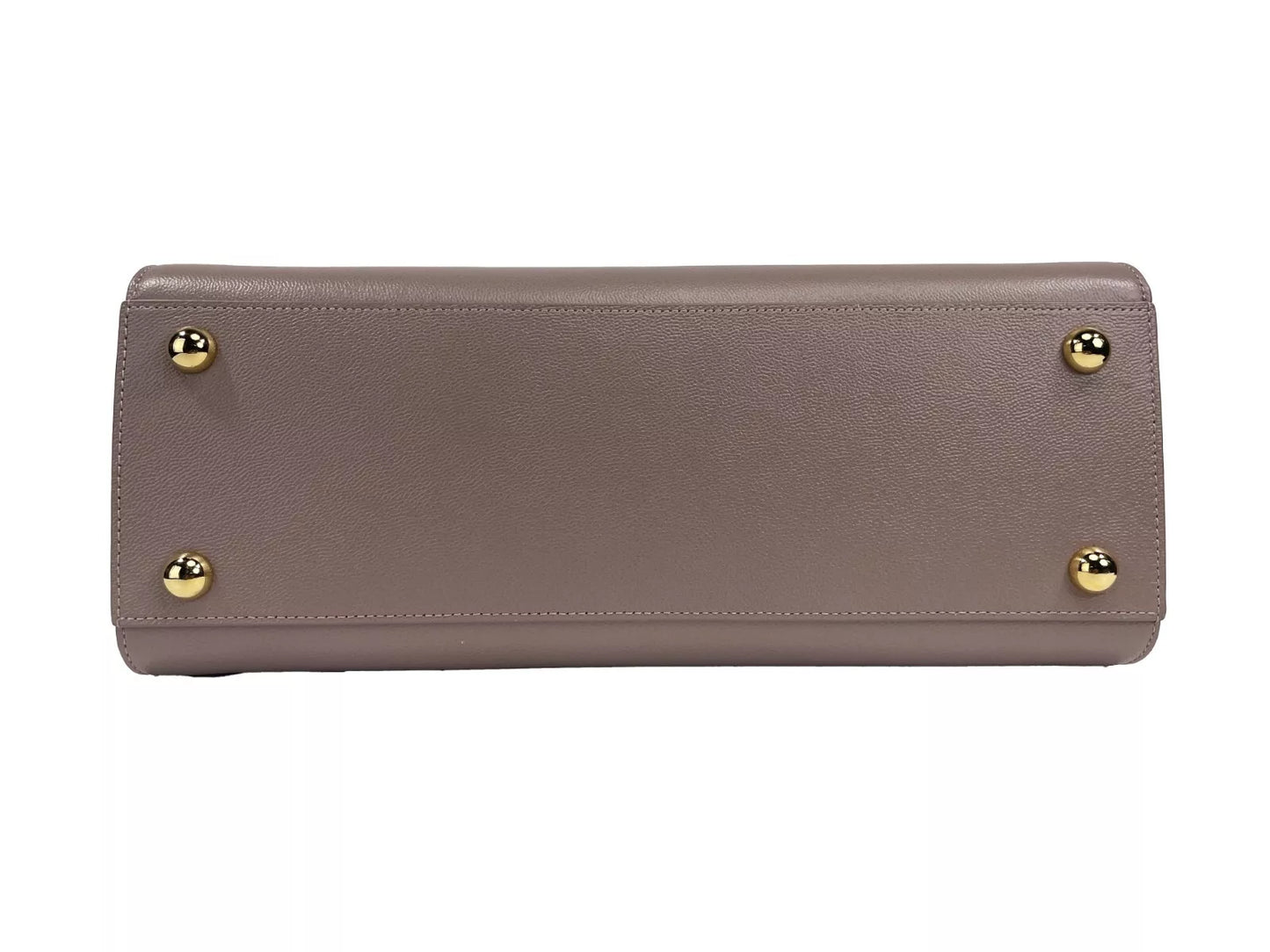Burberry Kleine Banwell Leder-Einkaufstasche, Grauer Nerz