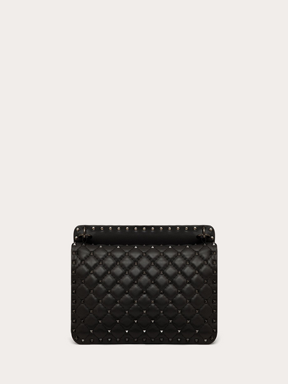 Sac Rockstudt Spike moyen en cuir nappa noir Valentino Garavani