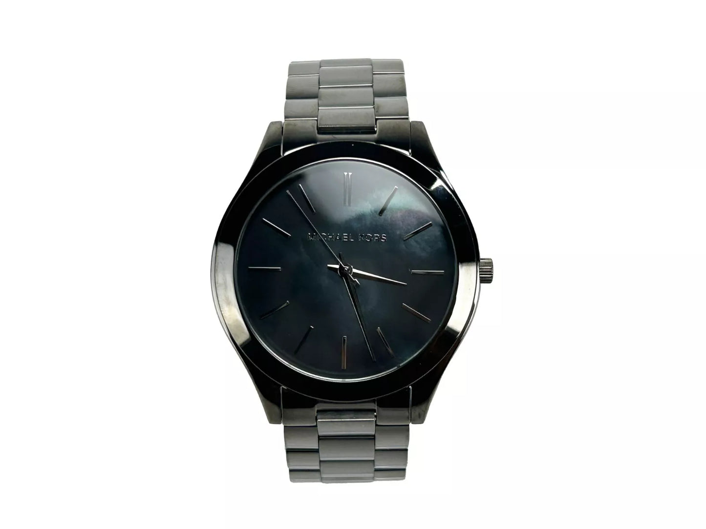 Michael Kors Slim Runway – Armbanduhr aus Edelstahl in Gunmetal, MK3413
