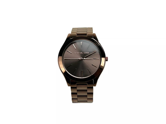 Michael Kors Slim Runway – Braune Edelstahluhr MK3418