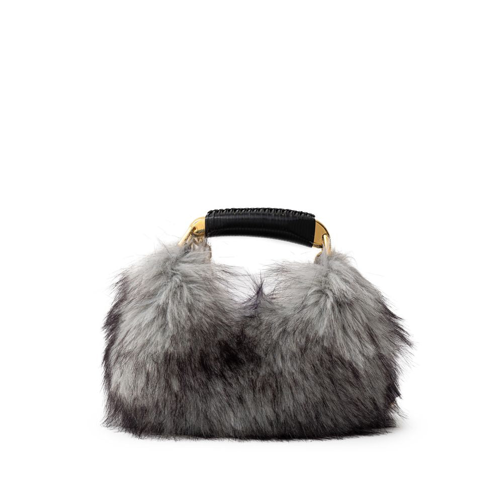 Sac à main en cuir gris