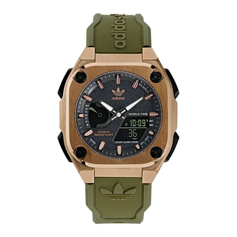 Montre synthétique verte Adidas