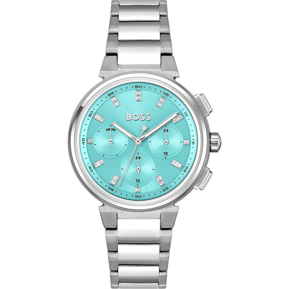 Montre en acier inoxydable argenté