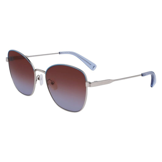 Graue Sonnenbrille aus Metall von Longchamp