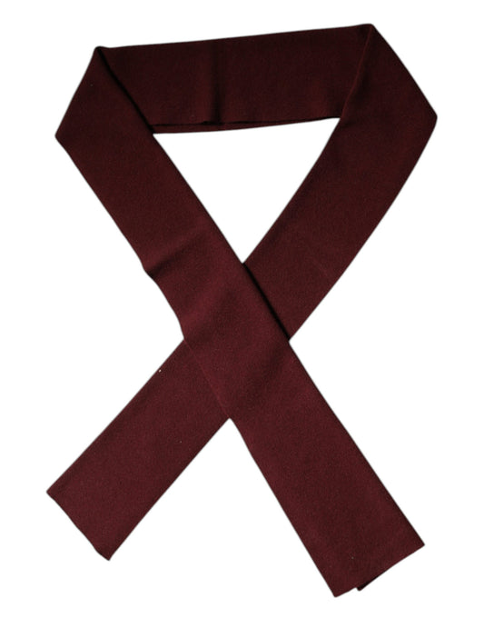 Foulard fin en cachemire bordeaux Dolce &amp; Gabbana