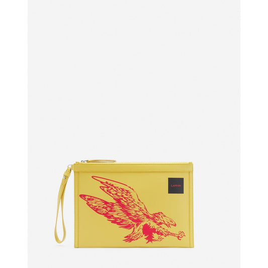 Lanvin „Gelbe Lederbrieftasche für Herren“