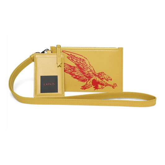Lanvin „Sonnenscheingelbe Lederbrieftasche für Herren“