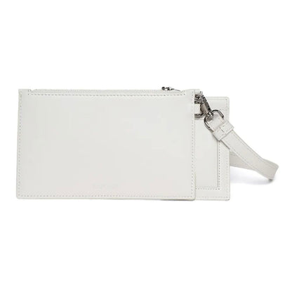 Portefeuille homme en cuir blanc Lanvin