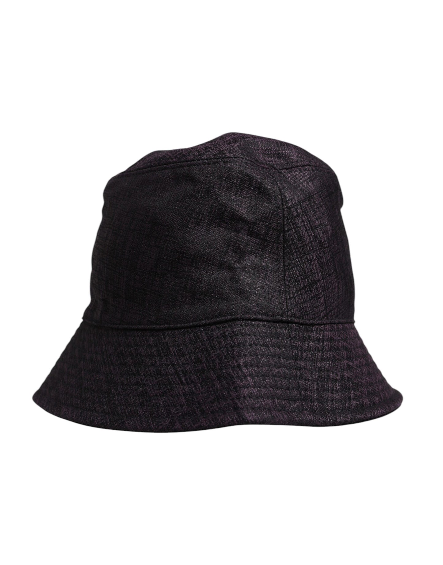 Chapeau bob en nylon noir à large bord Dolce &amp; Gabbana