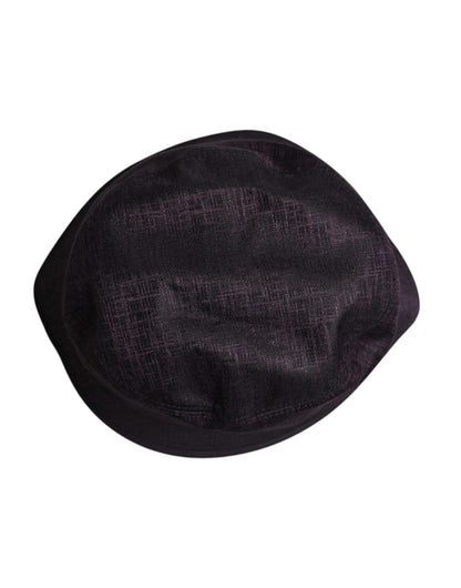 Chapeau bob en nylon noir à large bord Dolce &amp; Gabbana