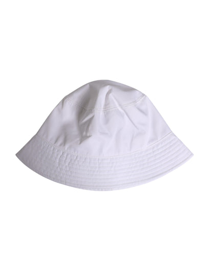 Bob à large bord en coton blanc Dolce &amp; Gabbana
