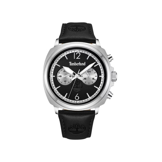 Orangefarbene Timberland-Lederuhr