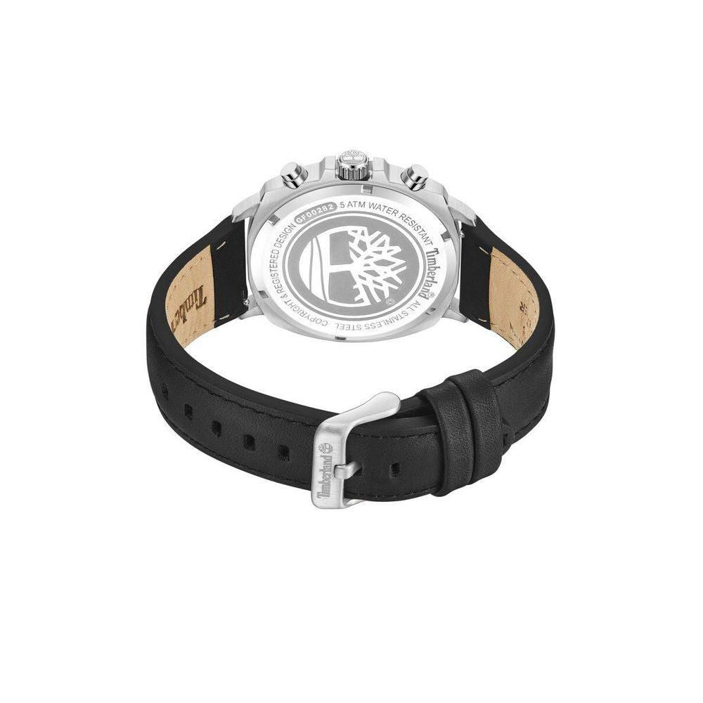 Orangefarbene Timberland-Lederuhr