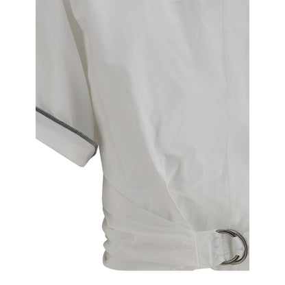 Blouse Brunello Cucinelli à taille nouée et boucle
