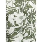 Chemise longue à imprimé feuilles