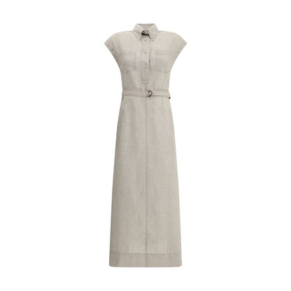 Brunello Cucinelli Robe longue en lin