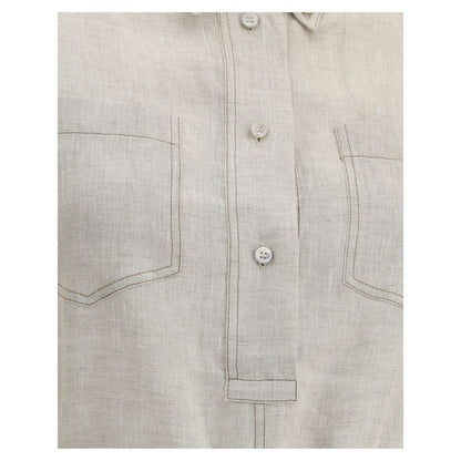 Brunello Cucinelli Robe longue en lin