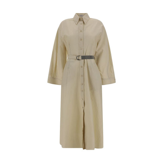 Brunello Cucinelli Robe longue en coton